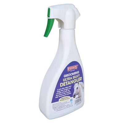 Bottle of Equimins Ultra Silky Detangler Trigger Spray for horses