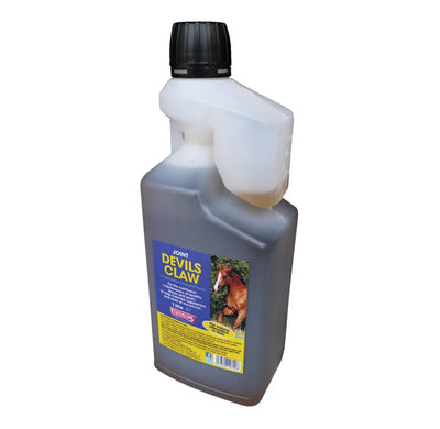 Equimins Devil’s Claw Liquid 1 L bottle for horse joint support