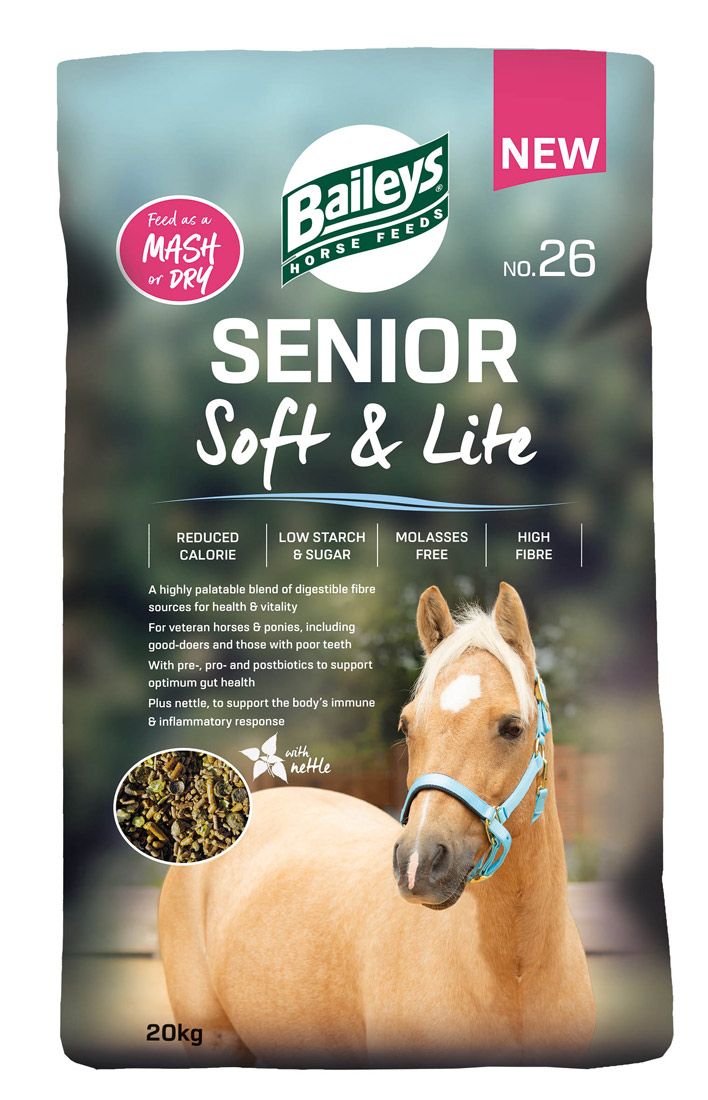 Baileys No.26 Senior Soft & Lite veteran horse feed 20kg bag