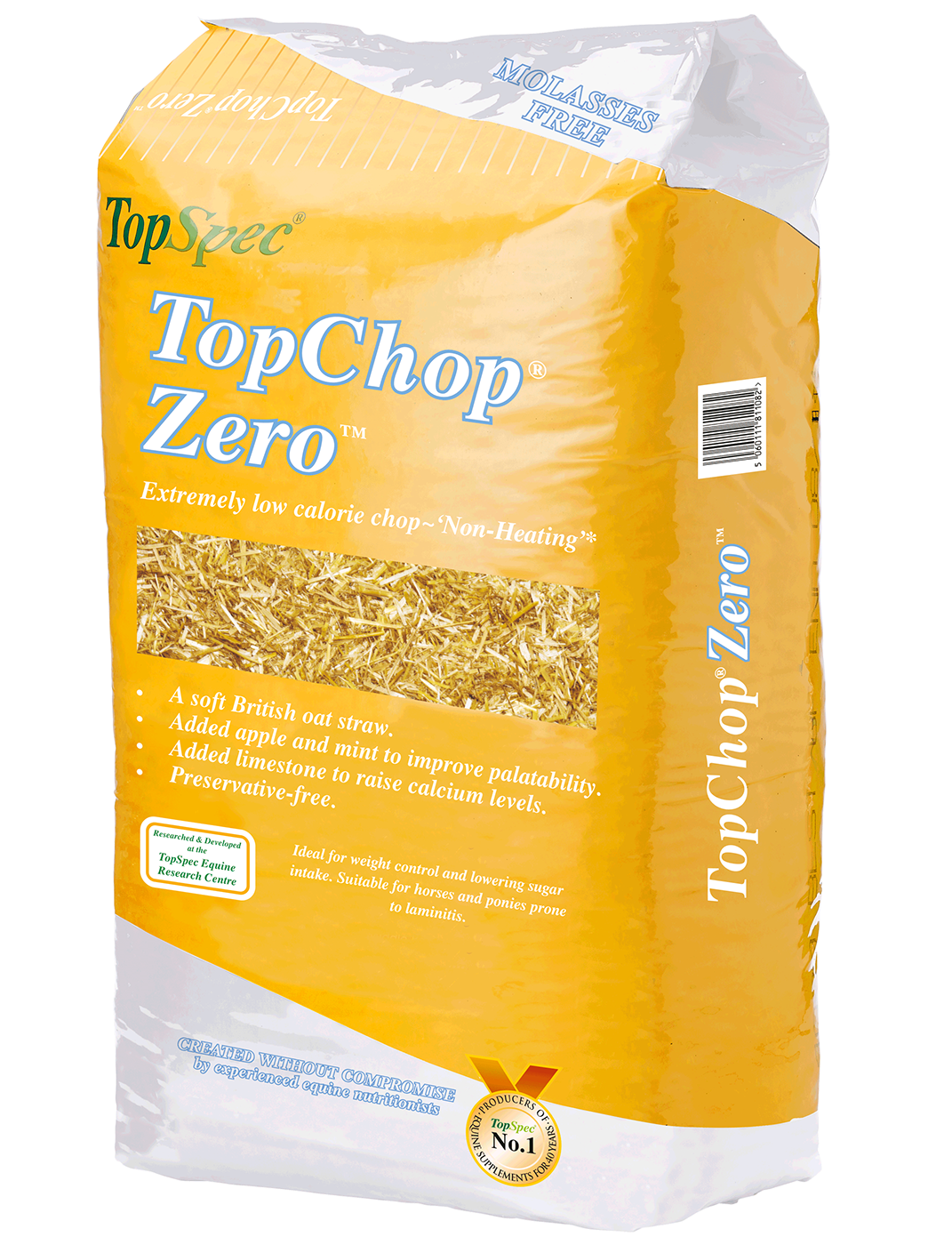 TopSpec TopChop Zero 12.5kg low-calorie chopped oat straw horse feed