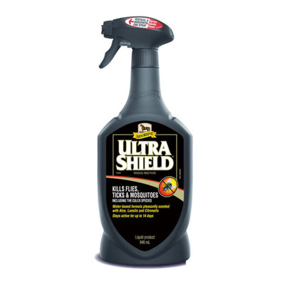 Ultra Shield spray bottle on a white background