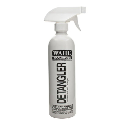 Bottle of Wahl Easy Groom Detangler for horses — mane & tail grooming spray
