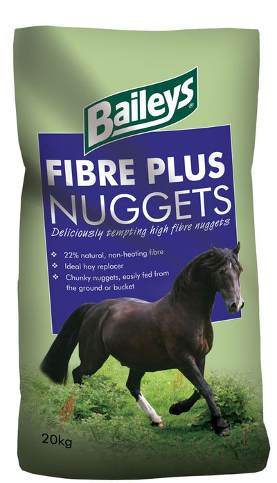 Baileys Fibre Plus Nuggets 20kg high fibre horse feed bag
