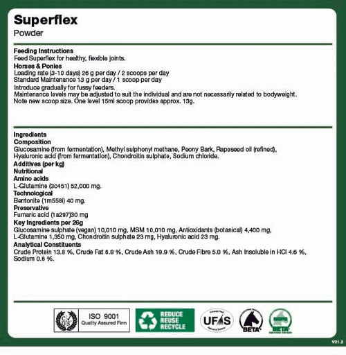 NAF Superflex Powder directions