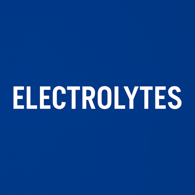 Electrolytes category tile with white text on blue background