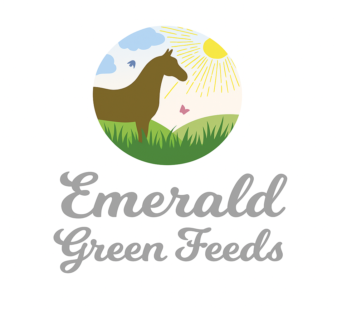 Emerald Green Feeds equine nutrition logo