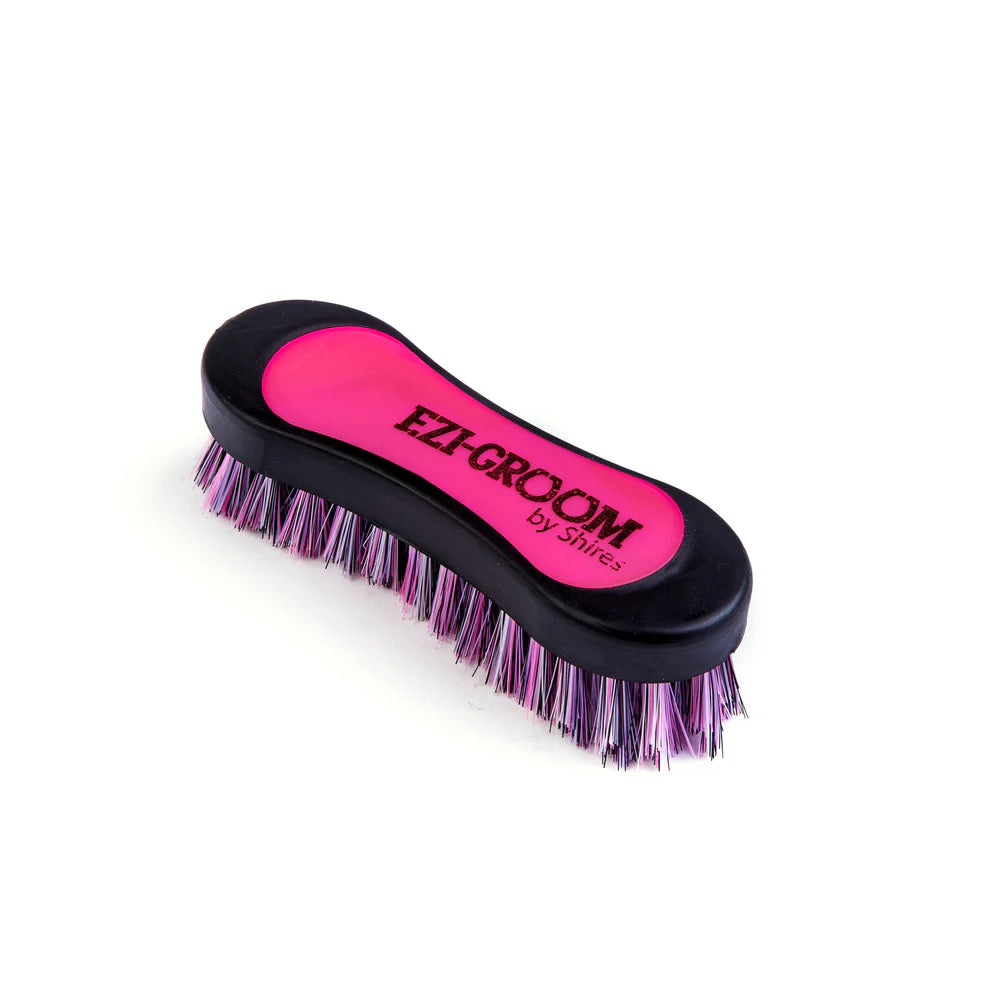 Shires EZI-GROOM Grip Face Brush pink