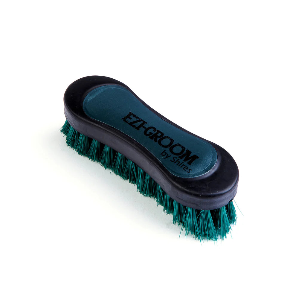Shires EZI-GROOM Grip Face Brush forest
