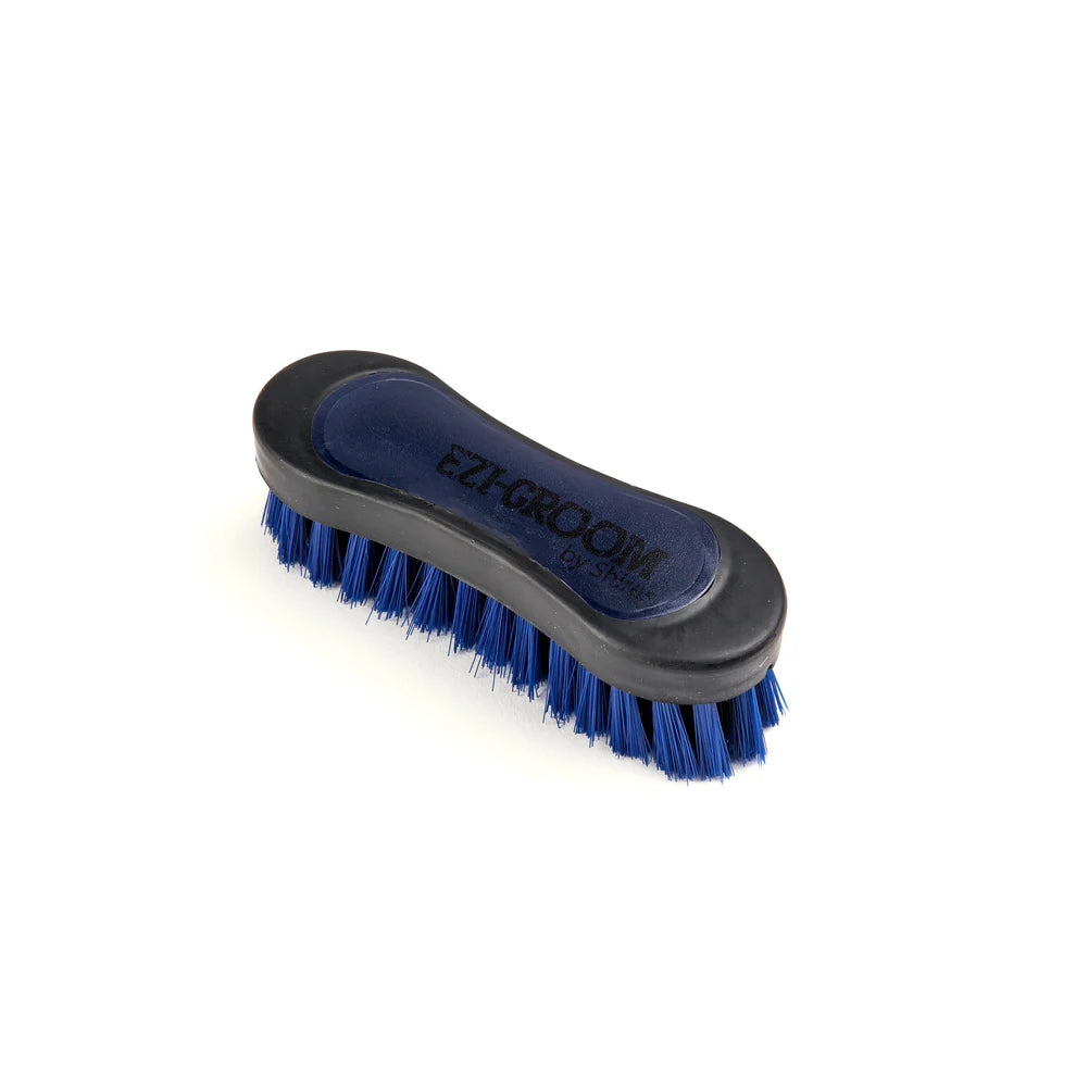 Shires EZI-GROOM Grip Face Brush Navy