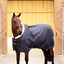 Shires Deluxe Stable Sheet - Navy on Bay horse