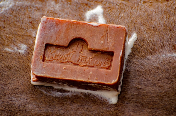 Antibacterial soap used on horse coat