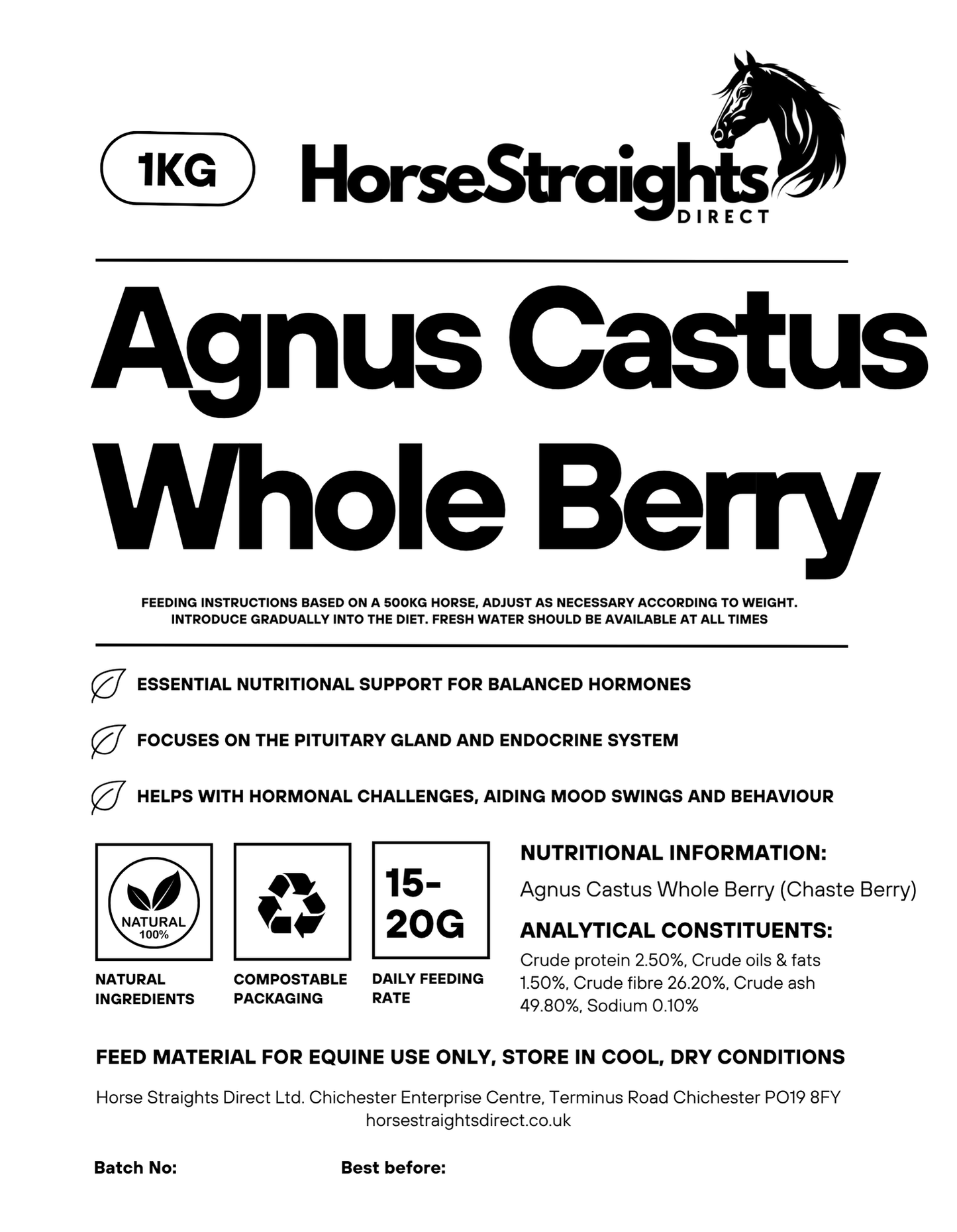 Agnus Castus - Chaste Tree - Whole Berry