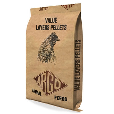 Bag of Argo Value Layers Pellets on a white background