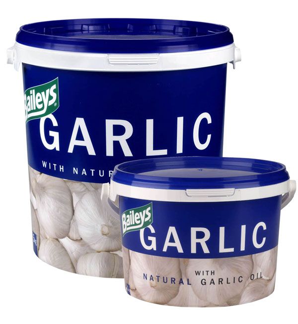 Natural garlic horse supplement mixed with feed