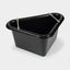 Shires EZI-KIT Corner Manger plastic frost-proof stable corner feed tub with anti-waste bars, shown in black