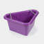 Shires EZI-KIT Corner Manger plastic frost-proof stable corner feed tub with anti-waste bars, shown in purple