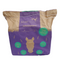 Purple and brown bag with 'Silvermoor Grassabix' branding on a white background