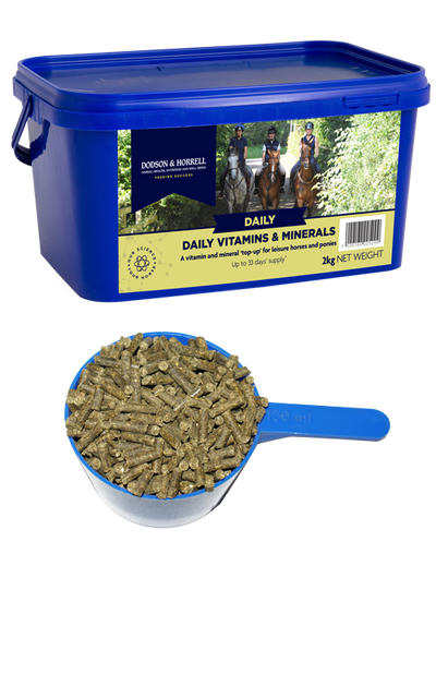 Dodson & Horrell Daily Vitamins & Minerals supplement tub for horses