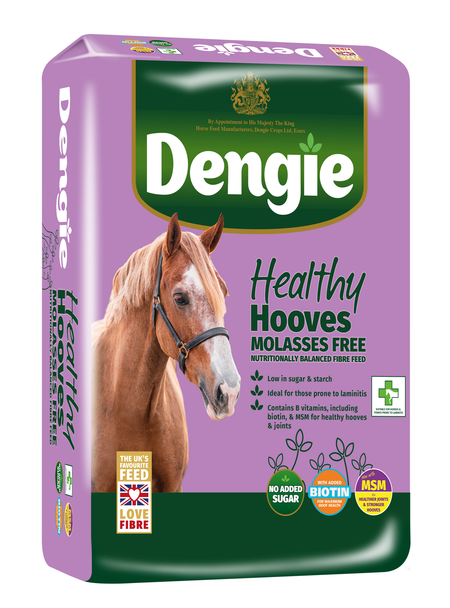 Dengie Healthy Hooves Molasses Free horse feed bag