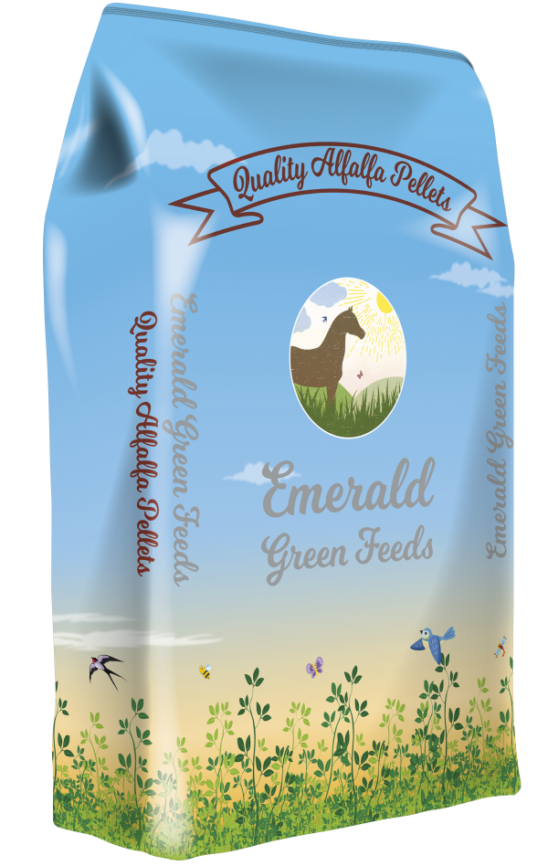 Emerald Green Feeds Alfalfa Pellets 20 kg bag natural equine feed