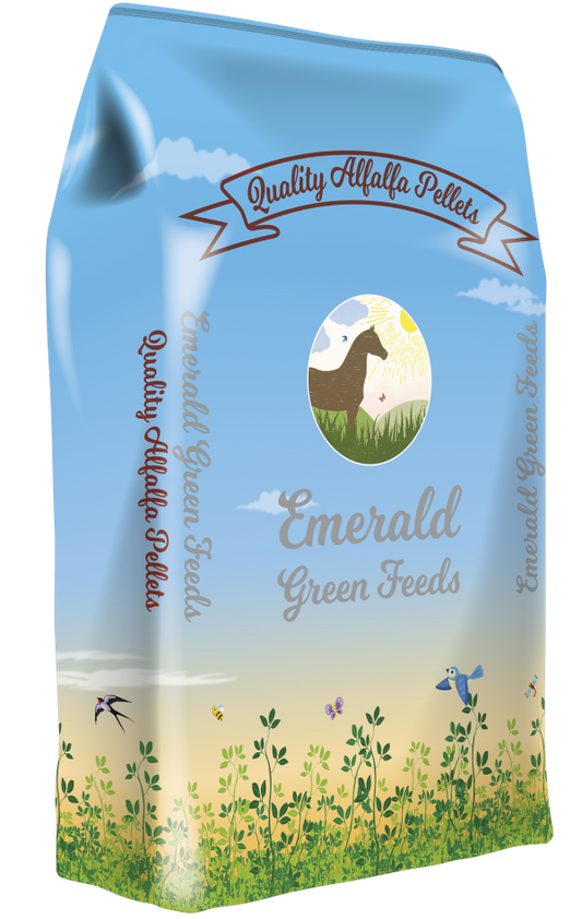 Emerald Green Feeds Alfalfa Pellets 20 kg bag natural equine feed