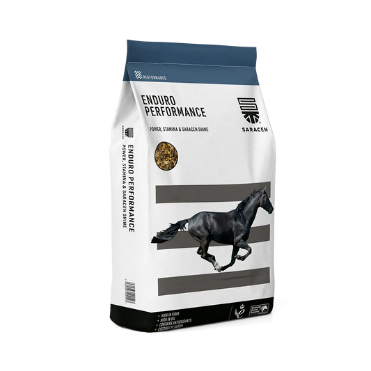 Saracen Enduro Performance horse feed bag on a white background