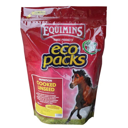 Equimins Cooked Linseed 3 kg eco-pack for horses