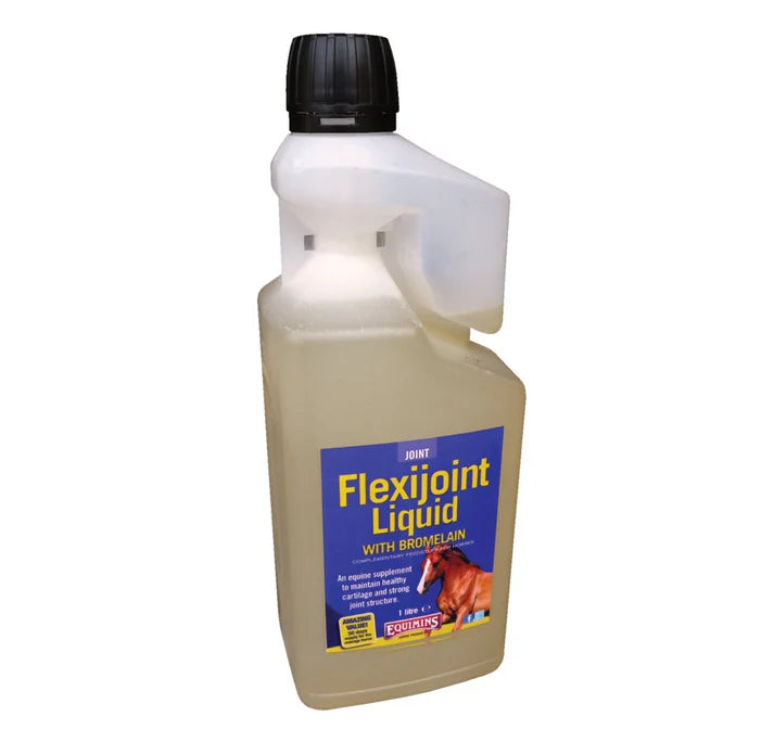 Equimins FlexiJoint Liquid with Bromelain 1 L bottle for horse joints