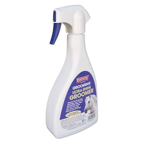 Equimins Groomer Ultra Shine grooming spray bottle for horses