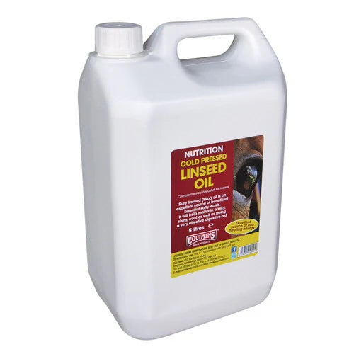 Equimins Cold Pressed Linseed Oil 4 L bottle for horses