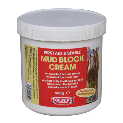 Equimins Mud Block Cream 500 g tub for horse legs