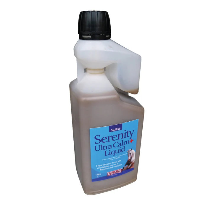Equimins Serenity Liquid Calmer calm support supplement bottle
