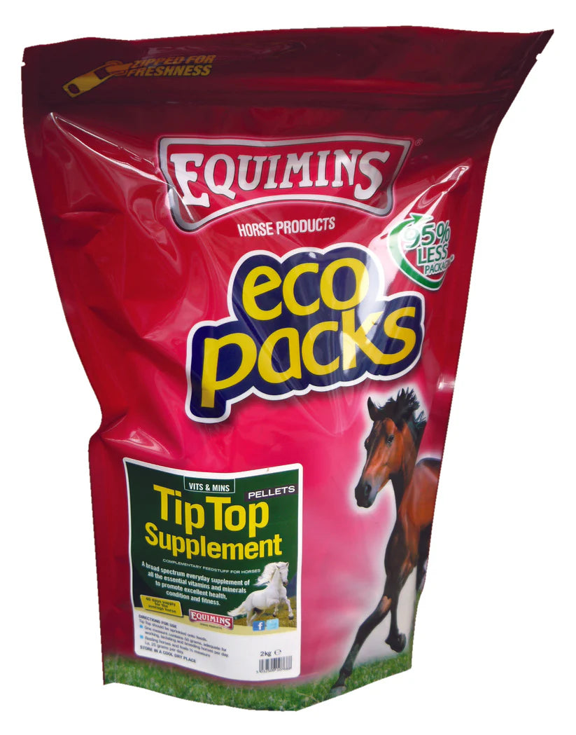 Horse vitamin and mineral supplement pellets from Equimins