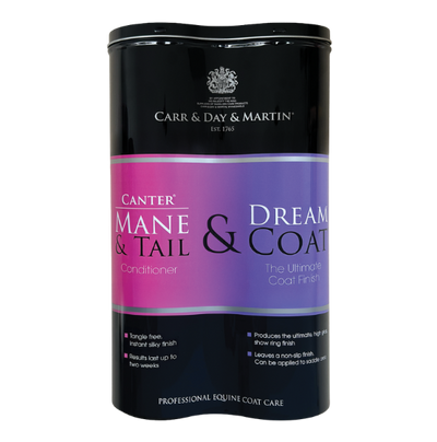 Carr & Day & Martin Canter Mane & Tail Dream & Coat conditioner canister on a white background