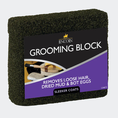 Lincoln Grooming Block — Coat Cleaning & Hair Removal Tool for Horses