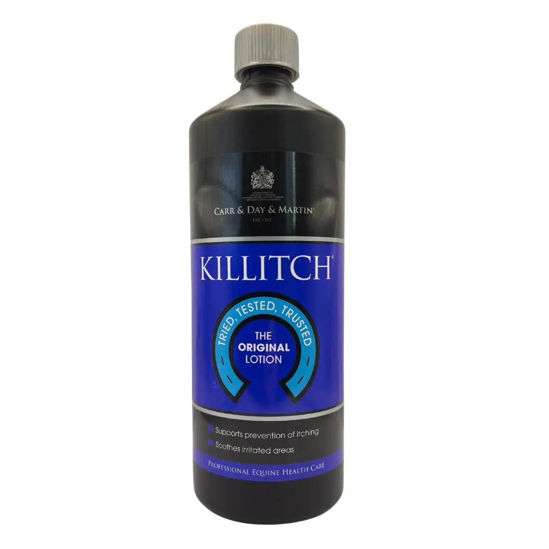 1L bottle of Killitch lotion with a white background