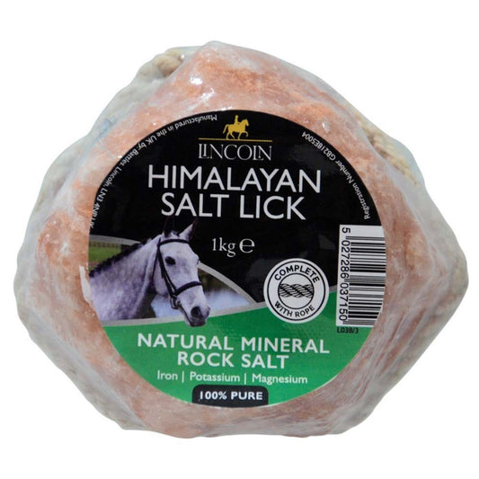 Himalayan salt lick package with Lincoln branding on a white background