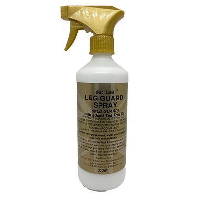 Bottle of Gold Label Leg Guard Spray
