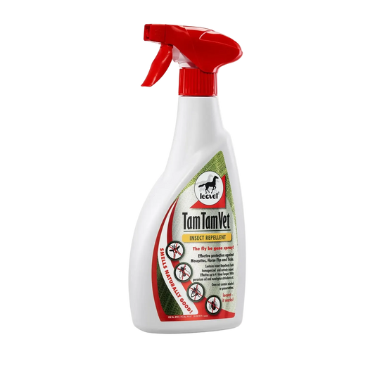 Tam Tam Vet insect repellent spray bottle on a white background