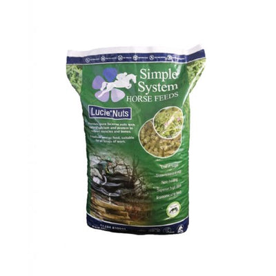 Bag of Simple System Lucie Nuts on a white background