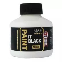 NAF Paint It Black Hoof Polish 250ml bottle for dark hooves - AG Equestrian