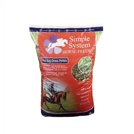 Bag of Simple System Red Bag Grass Pellets