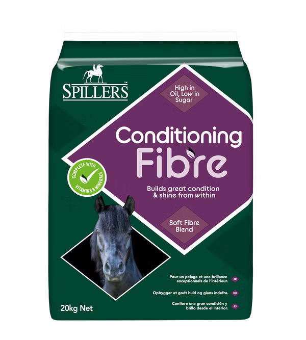 Spillers Conditioning Fibre packaging for horses on a white background
