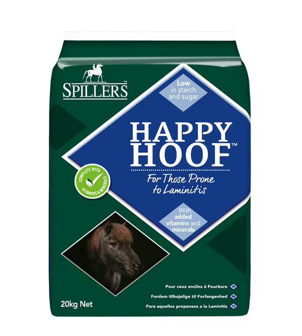 Spillers Happy Hoof high-fibre hoof support feed 20kg bag