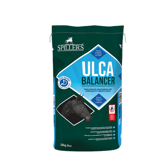 Spillers ULCA Balancer horse feed packaging on a white background