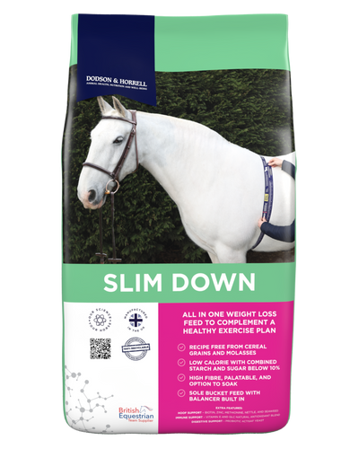 Bag of Dodson & Horrell Slim Down low-calorie high-fibre horse feed