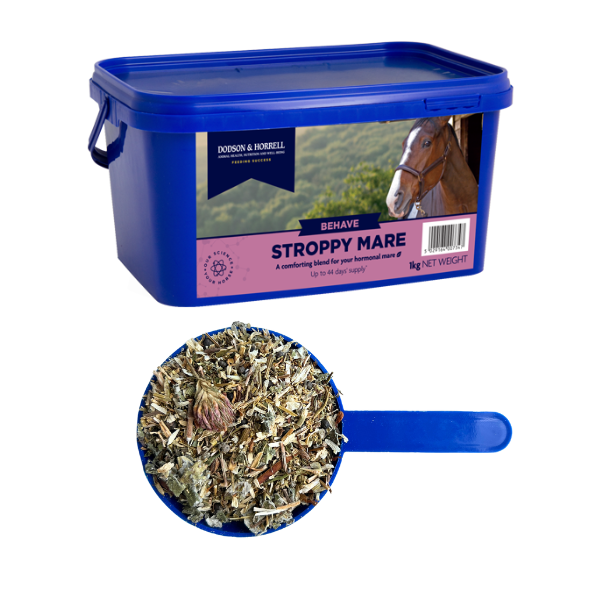 Dodson & Horrell Stroppy Mare herbal supplement tub for mares