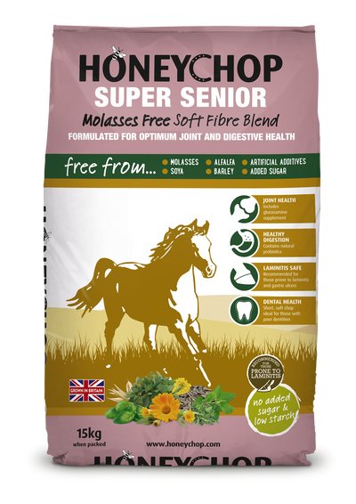 Soft high-fibre senior horse feed Honeychop Super Senior