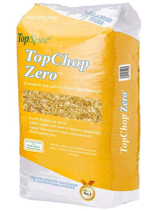 TopSpec TopChop Zero 12.5kg low-calorie chopped oat straw horse feed