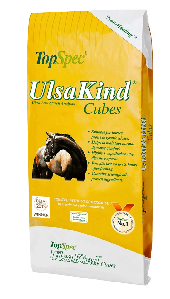 Ultra-low starch conditioning cubes for horses TopSpec UlsaKind packaging